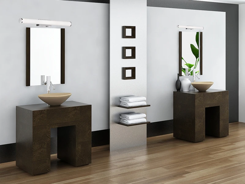 Trio Leuchten LED Bad Wandleuchte MATTIMO Mit Schalter Chrom 80cm - Spiegelleuchte 6 Trio Leuchten LED Bad Wandleuchte MATTIMO Mit Schalter Chrom 80cm - Spiegelleuchte – Bild 6