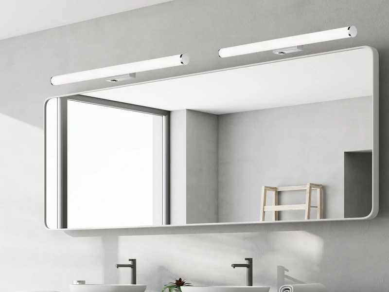 Trio Leuchten LED Bad Wandleuchte MATTIMO Mit Schalter Chrom 80cm - Spiegelleuchte 7 Trio Leuchten LED Bad Wandleuchte MATTIMO Mit Schalter Chrom 80cm - Spiegelleuchte – Bild 7