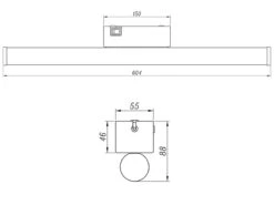 Trio Leuchten LED Bad Wandleuchte MATTIMO Mit Schalter Schwarz 40cm - Spiegelleuchte 16 Trio Leuchten LED Bad Wandleuchte MATTIMO Mit Schalter Schwarz 40cm - Spiegelleuchte -Globo Store led bad wandleuchte mattimo mit schalter schwarz 4 7