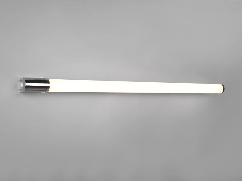 Trio Leuchten LED Bad Wandleuchte PIERA Mit Steckdose Chrom 119cm - Spiegelleuchte 3 Trio Leuchten LED Bad Wandleuchte PIERA Mit Steckdose Chrom 119cm - Spiegelleuchte – Bild 3