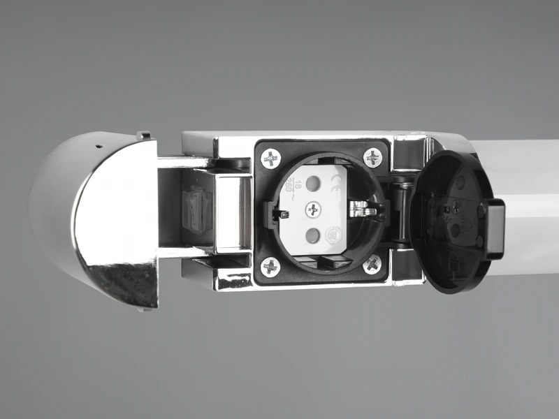 Trio Leuchten LED Bad Wandleuchte PIERA Mit Steckdose Chrom 119cm - Spiegelleuchte 7 Trio Leuchten LED Bad Wandleuchte PIERA Mit Steckdose Chrom 119cm - Spiegelleuchte – Bild 7