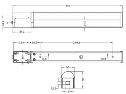 Trio Leuchten LED Bad Wandleuchte PIERA Mit Steckdose Chrom 41,5cm - Spiegelleuchte -Globo Store led bad wandleuchte piera mit steckdose chrom 415c 7