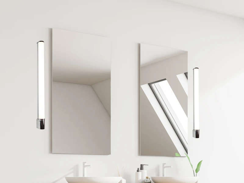 Trio Leuchten LED Bad Wandleuchte PIERA Mit Steckdose Chrom 79cm - Spiegelleuchte 5 Trio Leuchten LED Bad Wandleuchte PIERA Mit Steckdose Chrom 79cm - Spiegelleuchte – Bild 5
