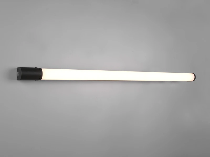 Trio Leuchten LED Bad Wandleuchte PIERA Mit Steckdose Schwarz 119cm - Spiegelleuchte 3 Trio Leuchten LED Bad Wandleuchte PIERA Mit Steckdose Schwarz 119cm - Spiegelleuchte – Bild 3