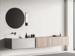 Trio Leuchten LED Bad Wandleuchte PIERA Mit Steckdose Schwarz 41,5cm -Spiegelleuchte -Globo Store led bad wandleuchte piera mit steckdose schwarz 41 5