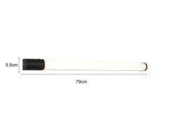 Trio Leuchten LED Bad Wandleuchten 2er Set Mit Steckdose Schwarz 79cm - Spiegelleuchte -Globo Store led bad wandleuchten 2er set mit steckdose schwarz 14