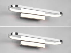 Trio Leuchten LED Badezimmer Wandleuchte 2er Set In Chrom, Breite 40cm - Spiegelleuchte 11 Trio Leuchten LED Badezimmer Wandleuchte 2er Set In Chrom, Breite 40cm - Spiegelleuchte -Globo Store led badezimmer wandleuchte 2er set in chrom breite 2