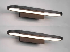 Trio Leuchten LED Badezimmer Wandleuchte 2er Set In Schwarz, Breite 40cm - Spiegelleuchte 11 Trio Leuchten LED Badezimmer Wandleuchte 2er Set In Schwarz, Breite 40cm - Spiegelleuchte -Globo Store led badezimmer wandleuchte 2er set in schwarz brei 2