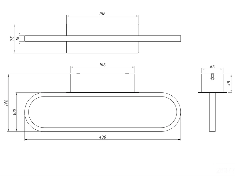 Trio Leuchten LED Badezimmer Wandleuchte 2er Set In Schwarz, Breite 40cm - Spiegelleuchte 9 Trio Leuchten LED Badezimmer Wandleuchte 2er Set In Schwarz, Breite 40cm - Spiegelleuchte – Bild 9