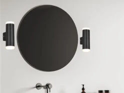 Trio Leuchten LED Badezimmer Wandleuchte 2er Set Up Down In Schwarz 16,6cm - Spiegelleuchte -Globo Store led badezimmer wandleuchte 2er set up down in schw 6