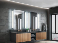 Trio Leuchten LED Badezimmer Wandleuchte FABIO In Chrom 120cm - Spiegelleuchte -Globo Store led badezimmer wandleuchte fabio in chrom 120cm sp 4