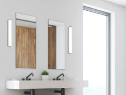 Trio Leuchten LED Badezimmer Wandleuchte FABIO In Chrom 42,5cm - Spiegelleuchte -Globo Store led badezimmer wandleuchte fabio in chrom 425cm sp 4