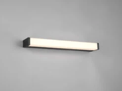 Trio Leuchten LED Badezimmer Wandleuchte FABIO In Schwarz 42,5cm - Spiegelleuchte -Globo Store led badezimmer wandleuchte fabio in schwarz 425cm 1 2