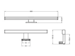 Trio Leuchten LED Badezimmer Wandleuchte LINO In Schwarz, Breite 60cm - Spiegelleuchte 16 Trio Leuchten LED Badezimmer Wandleuchte LINO In Schwarz, Breite 60cm - Spiegelleuchte -Globo Store led badezimmer wandleuchte lino in schwarz breite 1 16