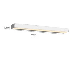Trio Leuchten LED Badezimmer Wandleuchte ROCCO Chrom 60cm - Up-Down Spiegelleuchte -Globo Store led badezimmer wandleuchte rocco chrom 60cm up dow 3