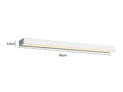 Trio Leuchten LED Badezimmer Wandleuchte ROCCO Chrom 90cm - Up-Down Spiegelleuchte -Globo Store led badezimmer wandleuchte rocco chrom 90cm up dow 3