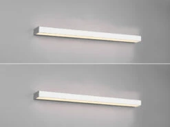 Trio Leuchten LED Badezimmer Wandleuchten 2er Set Chrom 90cm - Up-Down Spiegelleuchte -Globo Store led badezimmer wandleuchten 2er set chrom 90cm up 1 2