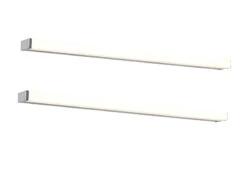 Trio Leuchten LED Badezimmer Wandleuchten 2er Set In Chrom 120cm - Spiegelleuchte -Globo Store led badezimmer wandleuchten 2er set in chrom 120cm 1