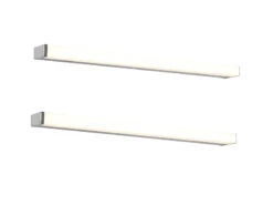 Trio Leuchten LED Badezimmer Wandleuchten 2er Set In Chrom 80cm - Spiegelleuchte 10 Trio Leuchten LED Badezimmer Wandleuchten 2er Set In Chrom 80cm - Spiegelleuchte -Globo Store led badezimmer wandleuchten 2er set in chrom 80cm 1 1