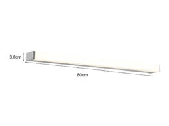 Trio Leuchten LED Badezimmer Wandleuchten 2er Set In Chrom 80cm - Spiegelleuchte 12 Trio Leuchten LED Badezimmer Wandleuchten 2er Set In Chrom 80cm - Spiegelleuchte -Globo Store led badezimmer wandleuchten 2er set in chrom 80cm 1 3