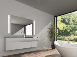 Trio Leuchten LED Badezimmer Wandleuchten 2er Set In Chrom 80cm - Spiegelleuchte 14 Trio Leuchten LED Badezimmer Wandleuchten 2er Set In Chrom 80cm - Spiegelleuchte -Globo Store led badezimmer wandleuchten 2er set in chrom 80cm 1 5