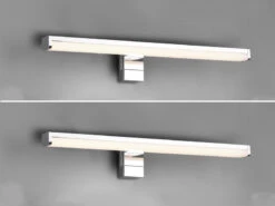 Trio Leuchten LED Badezimmer Wandleuchten 2er Set In Chrom, Breite 40cm - Spiegelleuchte -Globo Store led badezimmer wandleuchten 2er set in chrom breit 2