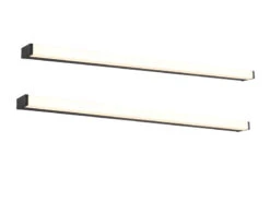 Trio Leuchten LED Badezimmer Wandleuchten 2er Set In Schwarz 120cm - Spiegelleuchte -Globo Store led badezimmer wandleuchten 2er set in schwarz 120 1