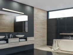 Trio Leuchten LED Badezimmer Wandleuchten 2er Set In Schwarz 120cm - Spiegelleuchte -Globo Store led badezimmer wandleuchten 2er set in schwarz 120 6