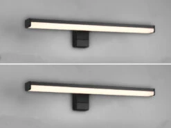 Trio Leuchten LED Badezimmer Wandleuchten 2er Set In Schwarz, Breite 40cm - Spiegelleuchte 10 Trio Leuchten LED Badezimmer Wandleuchten 2er Set In Schwarz, Breite 40cm - Spiegelleuchte -Globo Store led badezimmer wandleuchten 2er set in schwarz bre 2