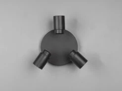 Trio Leuchten LED Badezimmerlampe Deckenstrahler 3 Flammig Rund Schwenkbar Schwarz -Globo Store led badezimmerlampe deckenstrahler 3 flammig rund 1 12