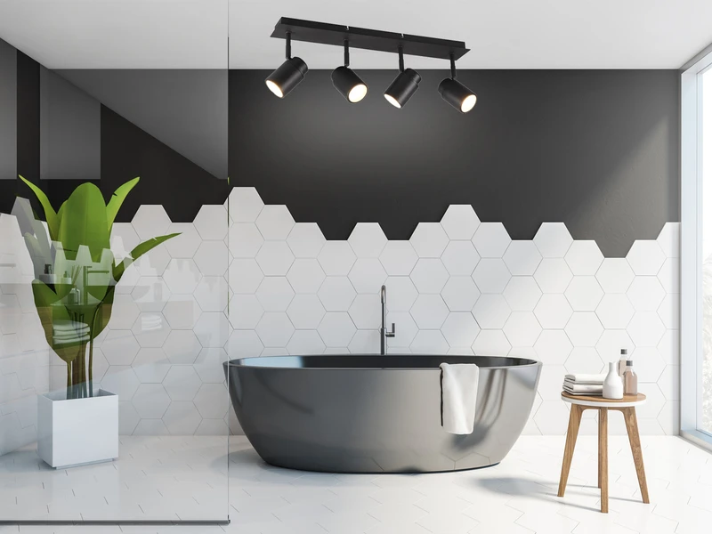 Trio Leuchten LED Badezimmerlampe Deckenstrahler 4 Flammig Schwenkbar In Schwarz 5 Trio Leuchten LED Badezimmerlampe Deckenstrahler 4 Flammig Schwenkbar In Schwarz – Bild 5