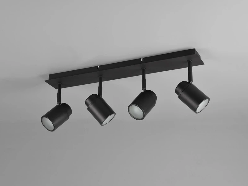 Trio Leuchten LED Badezimmerlampe Deckenstrahler 4 Flammig Schwenkbar In Schwarz 7 Trio Leuchten LED Badezimmerlampe Deckenstrahler 4 Flammig Schwenkbar In Schwarz – Bild 7