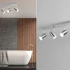 Trio Leuchten LED Badezimmerlampe Deckenstrahler 4 Flammig Schwenkbar In Chrom