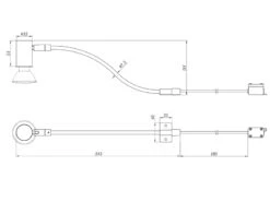 Trio Leuchten LED Badezimmerlampe In Chrom Für Spiegelschrank Mit Schwenkbarem Spot -Globo Store led badezimmerlampe in chrom fuer spiegelschrank m 7