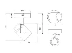 Trio Leuchten LED Badezimmerlampe Wandstrahler 1 Flammig Schwenkbar In Schwarz 15 Trio Leuchten LED Badezimmerlampe Wandstrahler 1 Flammig Schwenkbar In Schwarz -Globo Store led badezimmerlampe wandstrahler 1 flammig schwenk 14