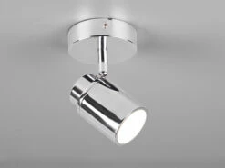 Trio Leuchten LED Badezimmerlampe Wandstrahler 1 Flammig Schwenkbar In Chrom -Globo Store led badezimmerlampe wandstrahler 1 flammig schwenk 5