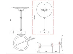 Trio Leuchten LED Badspiegel VIEW Rund Mit Beleuchtung Und Vergrößerung -Globo Store led badspiegel view rund mit beleuchtung und vergr 4