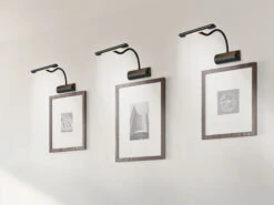 MeineWunschleuchte LED Bilderleuchte 2er Set Wandleuchte Mit Drehdimmer, Schwarz -Globo Store led bilderleuchte 2er set wandleuchte mit drehdimm 4