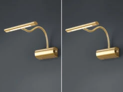 Trio Leuchten LED Bilderleuchte Im 2er Set Aus Messing Matt Mit Flexarm & Drehdimmer 9 Trio Leuchten LED Bilderleuchte Im 2er Set Aus Messing Matt Mit Flexarm & Drehdimmer -Globo Store led bilderleuchte im 2er set aus messing matt mit 1 2