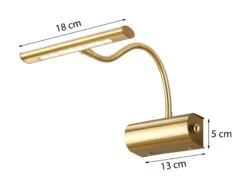 Trio Leuchten LED Bilderleuchte Im 2er Set Aus Messing Matt Mit Flexarm & Drehdimmer 10 Trio Leuchten LED Bilderleuchte Im 2er Set Aus Messing Matt Mit Flexarm & Drehdimmer -Globo Store led bilderleuchte im 2er set aus messing matt mit 1 3