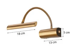 Trio Leuchten LED Bilderleuchte Im 2er Set In Altmessing Mit Flexarm & Drehdimmer 7 Trio Leuchten LED Bilderleuchte Im 2er Set In Altmessing Mit Flexarm & Drehdimmer -Globo Store led bilderleuchte im 2er set in altmessing mit fle 2