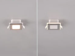 Trio Leuchten LED Deckeneinbaustrahler NIMBUS Chromfarben Getrennt Schaltbar IP44 8cm