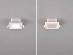 Trio Leuchten LED Deckeneinbaustrahler NIMBUS Weiß, Getrennt Schaltbar, IP44 - 8cm