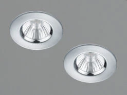 Trio Leuchten LED Deckeneinbaustrahler Rund Dimmbar 2er Set In Chrom, IP65 10 Trio Leuchten LED Deckeneinbaustrahler Rund Dimmbar 2er Set In Chrom, IP65 -Globo Store led deckeneinbaustrahler rund dimmbar 2er set in c 2