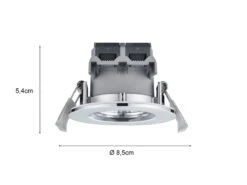 Trio Leuchten LED Deckeneinbaustrahler Rund Dimmbar 2er Set In Chrom, IP65 11 Trio Leuchten LED Deckeneinbaustrahler Rund Dimmbar 2er Set In Chrom, IP65 -Globo Store led deckeneinbaustrahler rund dimmbar 2er set in c 3