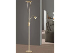 Trio Leuchten LED Deckenfluter ARIZONA Mit Leselampe & Dimmer 180cm Hoch, Silber Matt 10 Trio Leuchten LED Deckenfluter ARIZONA Mit Leselampe & Dimmer 180cm Hoch, Silber Matt -Globo Store led deckenfluter arizona mit leselampe dimmer 180c 4