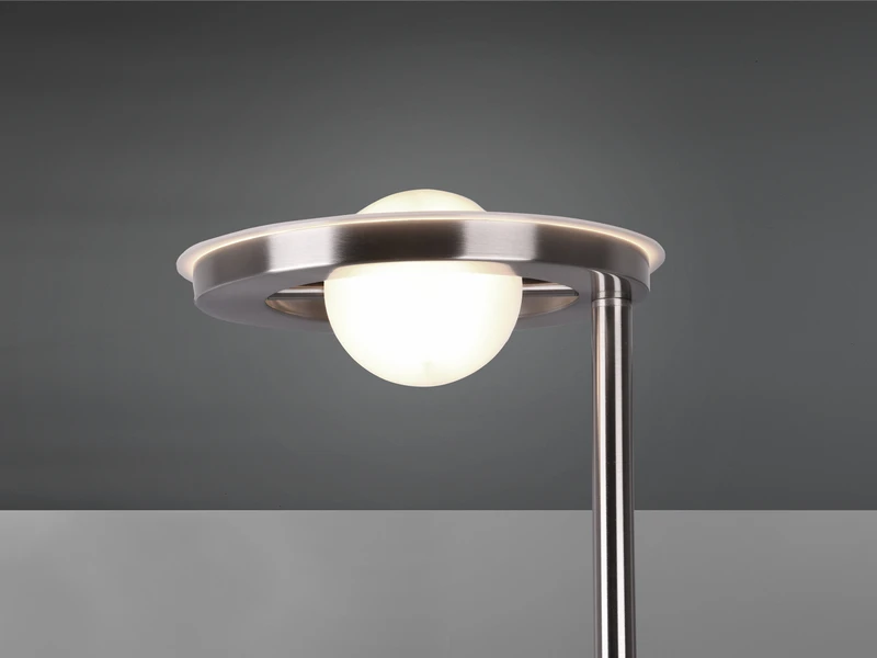 Trio Leuchten LED Deckenfluter BARRIE Mit Leselampe Verstellbar Silber 181cm 5 Trio Leuchten LED Deckenfluter BARRIE Mit Leselampe Verstellbar Silber 181cm – Bild 5