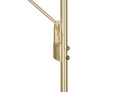 Trio Leuchten LED Deckenfluter BRANTFORD Messing Schwenkbar Mit Lesearm, Höhe 180cm -Globo Store led deckenfluter brantford messing schwenkbar mit 1 4