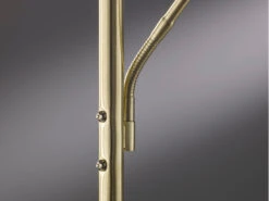 Fischer & Honsel LED Deckenfluter DENT Messing Mit Leselampe Dimmbar - Höhe 180cm -Globo Store led deckenfluter dent messing mit leselampe dimmba 4