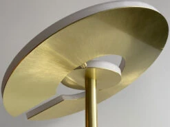 Fischer & Honsel LED Deckenfluter DENT Messing Mit Leselampe Dimmbar - Höhe 180cm -Globo Store led deckenfluter dent messing mit leselampe dimmba 5